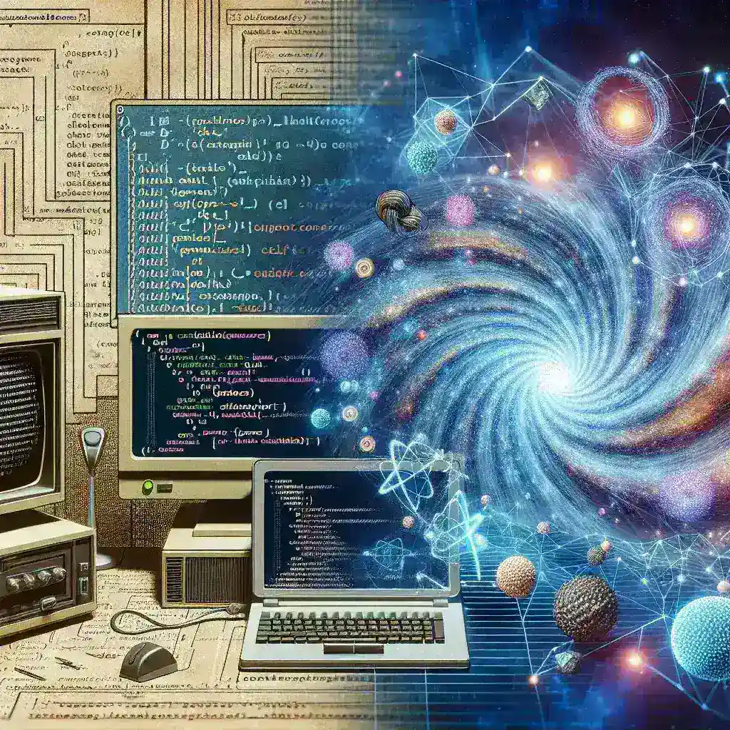 "Diagramma che illustra l'evoluzione dei linguaggi di programmazione dal C al Quantum Computing, evidenziando le principali caratteristiche e differenze tra i vari paradigmi."