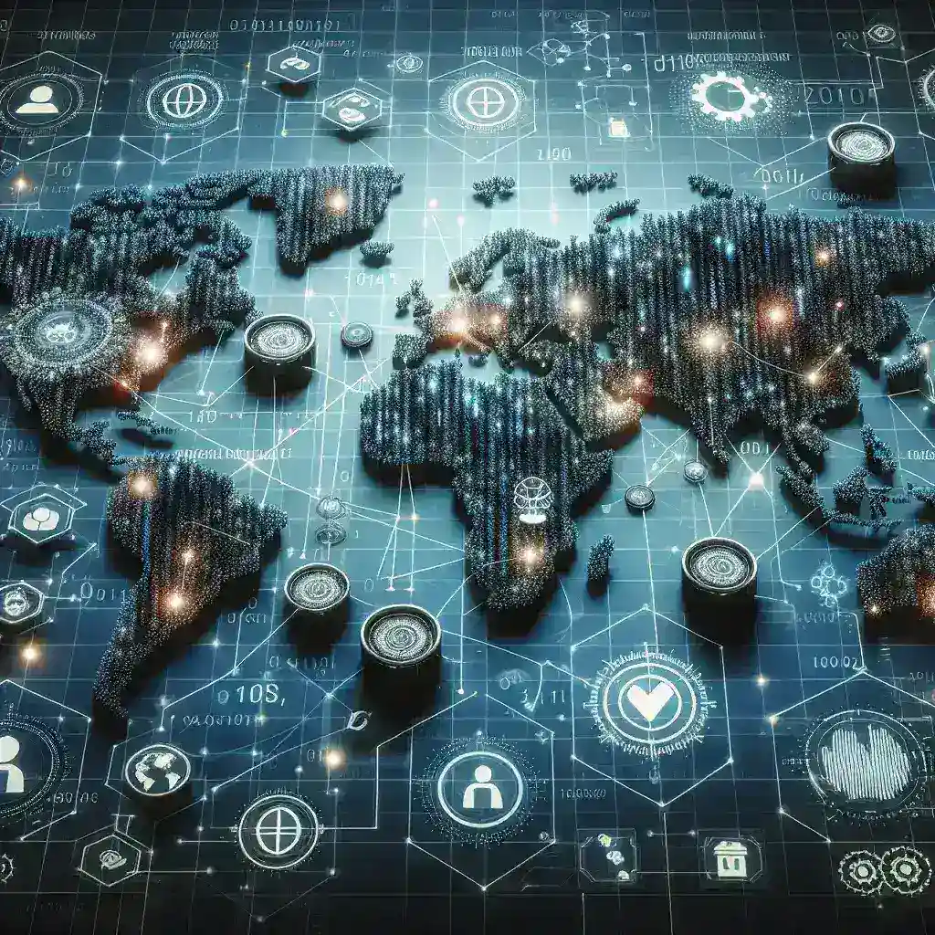 "Diagramma che illustra le strategie e le best practice per la governance dei dati in ambienti distribuiti nel 2024, evidenziando le soluzioni innovative per una gestione efficace dei dati."